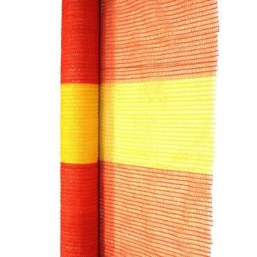 רשת בטיחות כתום/צהוב גובה 1 מטר - גליל