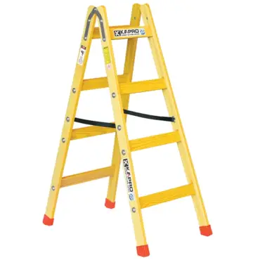 סולם עץ תקני 5 שלבים + שרשרת KAPRO